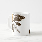 Tree Trunk Cross Section Growth Rings Pine Trees Kaffeetasse (Vorderseite Links)