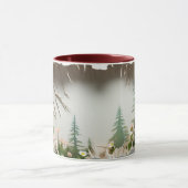 Tree Trunk Hollow Log Keramik Kaffee Tasse ☕ (Zentrum)