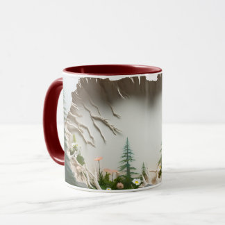 Tree Trunk Hollow Log Keramik Kaffee Tasse ☕