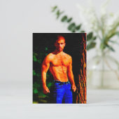 Tree Trunk Hunk Postkarte (Stehend Vorderseite)