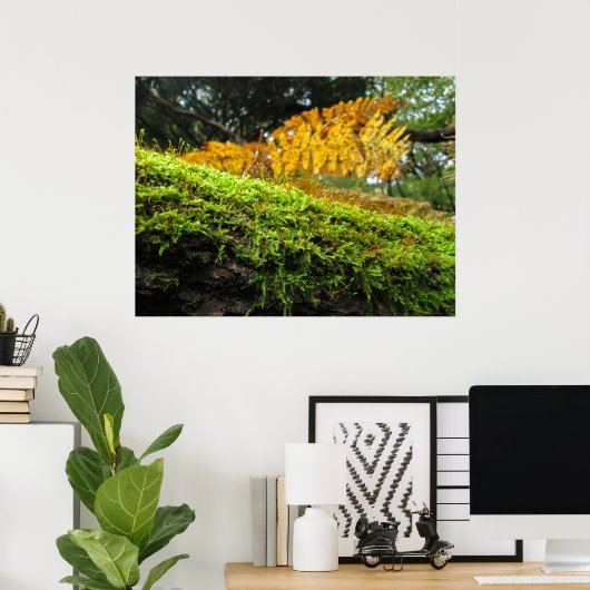 Tree Trunk in Lush Moss - Personalised Poster (Heimbüro)