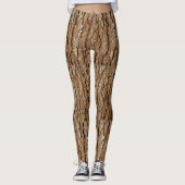 Tree Trunk Pine Bark Texture Leggings (Vorderseite)