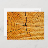 Tree Trunk Postkarte (Vorne/Hinten)