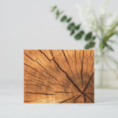 Tree Trunk Rings Postkarte (Stehend Vorderseite)