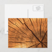 Tree Trunk Rings Postkarte (Vorne/Hinten)