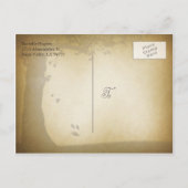 Tree Trunk Save the Date Ankündigungspostkarte (Rückseite)