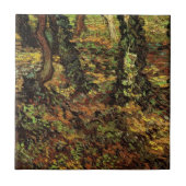 Tree Trunks with Ivy von Vincent van Gogh Fliese (Vorderseite)