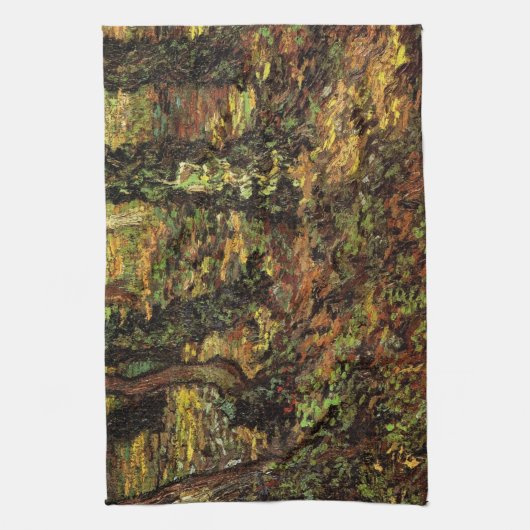 Tree Trunks with Ivy von Vincent van Gogh Geschirrtuch (Vertikal)