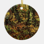 Tree Trunks with Ivy von Vincent van Gogh Keramik Ornament (Vorne)