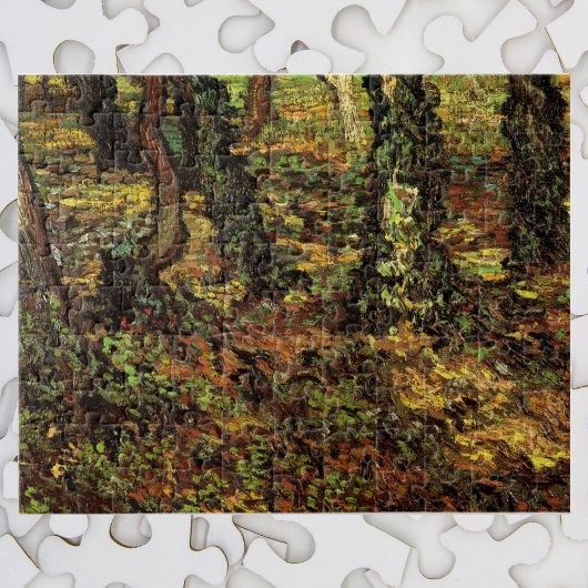 Tree Trunks with Ivy von Vincent van Gogh Puzzle