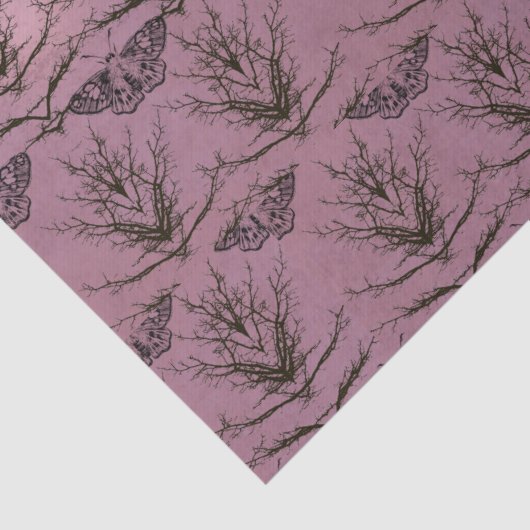 Tree und gemustertes Gewebe Seidenpapier (Detail)