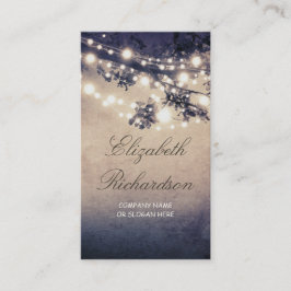 Tree und Lichterfolge Festiv und Dream Visitenkarte