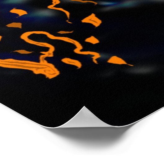 Tree und Moon Poster (Ecke)