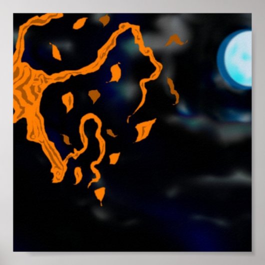Tree und Moon Poster (Vorne)