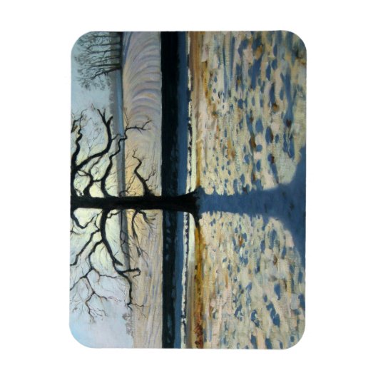 Tree und Shadow Calke Abbey Derbyshire Magnet (Vertikal)