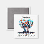 Tree Valentine Magnet (Vorderseite/Rückseite)