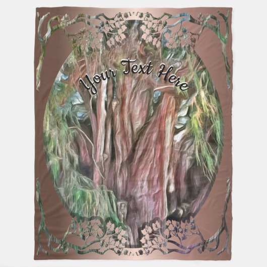 Tree von Tule Oaxaca OAX1 Fleecedecke (Vorderseite)
