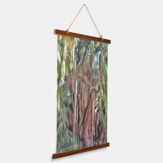 Tree von Tule Oaxaca OAX1 Wandteppich Mit Holzrahmen (Gewinkelt)