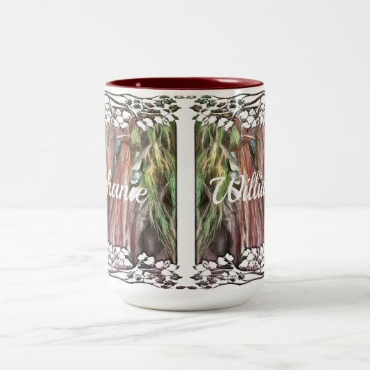 Tree von Tule Oaxaca OAX1 Zweifarbige Tasse (Mittel)