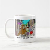 Tree Vs Chain Saw Funny Rick London Geschenke Kaffeetasse (Links)