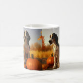 Tree Walker Coonhound Welpe Autumn Pumpkin Kaffeetasse (Mittel)