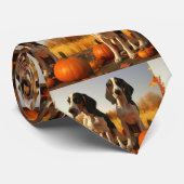 Tree Walker Coonhound Welpe Autumn Pumpkin Krawatte (Gerollt)