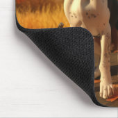 Tree Walker Coonhound Welpe Autumn Pumpkin Mousepad (Ecke)