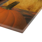 Tree Walker Coonhound Welpe Autumn Pumpkin Schneidebrett (Ecke)