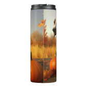 Tree Walker Coonhound Welpe Autumn Pumpkin Thermosbecher (Rückseite)