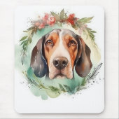 Tree Walker Weihnachtskranz Festliche Jungfrau Mousepad (Vorne)