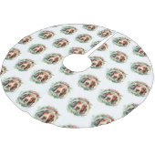 Tree Walker Weihnachtskranz Festliche Jungfrau Polyester Weihnachtsbaumdecke (Schrägansicht)