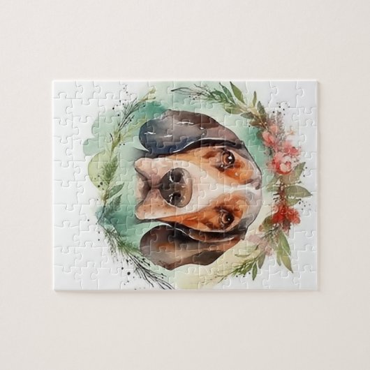 Tree Walker Weihnachtskranz Festliche Jungfrau Puzzle (Horizontal)