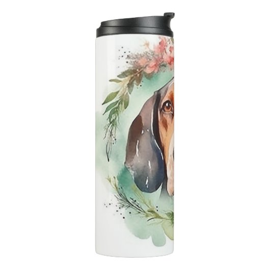 Tree Walker Weihnachtskranz Festliche Jungfrau Thermosbecher (Nach links gedreht)