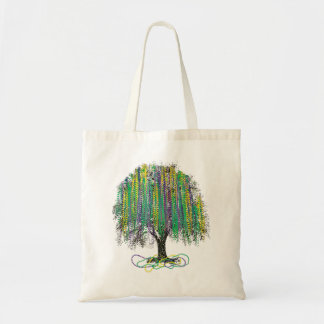 Tree-Watercolor-Fettdienstag Tragetasche