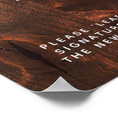 Tree Wedding Guest Book Alternative | 130 Blätter Poster (Ecke)