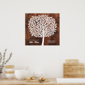 Tree Wedding Guest Book Alternative | 190 Blätter Poster (Küche)