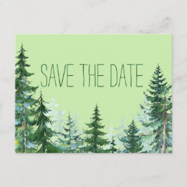 Tree Wedding Save the Date Card Ankündigungspostkarte