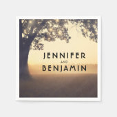 Tree Wedding Serviette (Vorderseite)