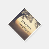 Tree Wedding Serviette (Ecke)