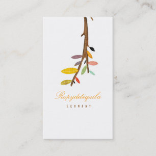Tree White Business Card Visitenkarte