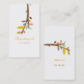 Tree White Business Card Visitenkarte (Vorne/Hinten)