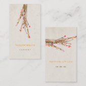 Tree White Business Card Visitenkarte (Vorne/Hinten)