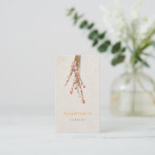 Tree White Business Card Visitenkarte (Stehend Vorderseite)