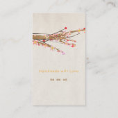 Tree White Business Card Visitenkarte (Rückseite)