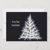 Tree White Christmas Graphic Christmas Einladung (Vorderseite)