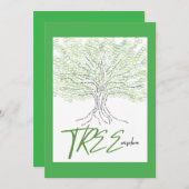 Tree Wisdom Feiertagskarte (Vorne/Hinten)