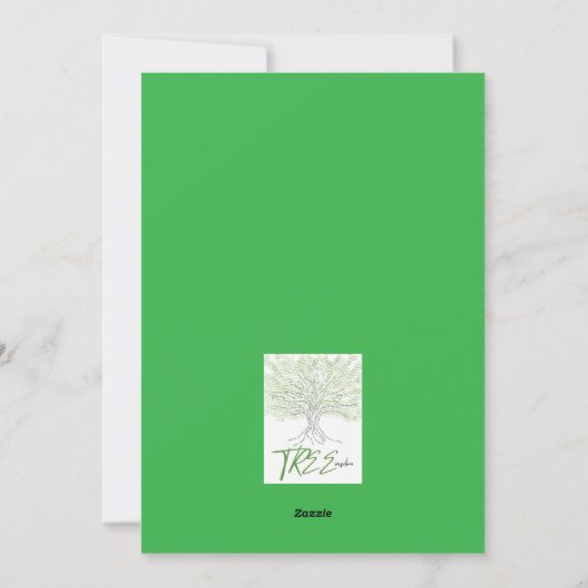 Tree Wisdom Feiertagskarte (Rückseite)