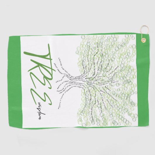 Tree Wisdom Golfhandtuch (Horizontal)