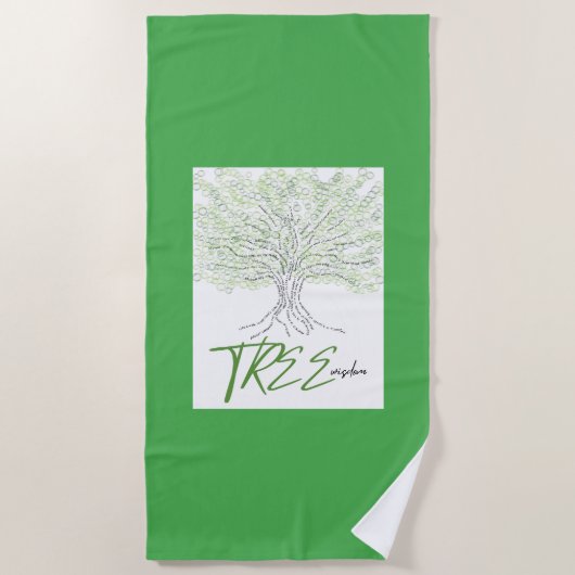 Tree Wisdom Strandtuch (Vorderseite)