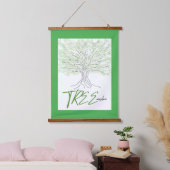 Tree Wisdom Wandteppich Mit Holzrahmen (Schlafzimmer)